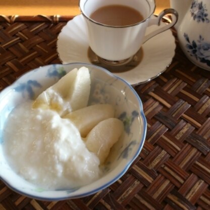 梨を入れるととてもさっぱりなお味で食欲のない朝には打って付けでした（＾－＾）ご馳走様でした！